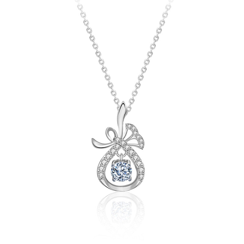 S925 Sterling Silver New Chinese Palace Style Pendant Necklace