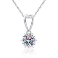 S925 Sterling Silver Loving Heart Moissanite Necklace
