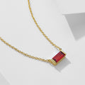 S925 Sterling Silver Zircon Inlaid Twelve Birthstone Pendants Clavicle Necklaces