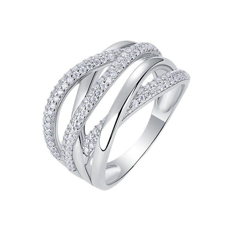 S925 Silver Moissanite Ring