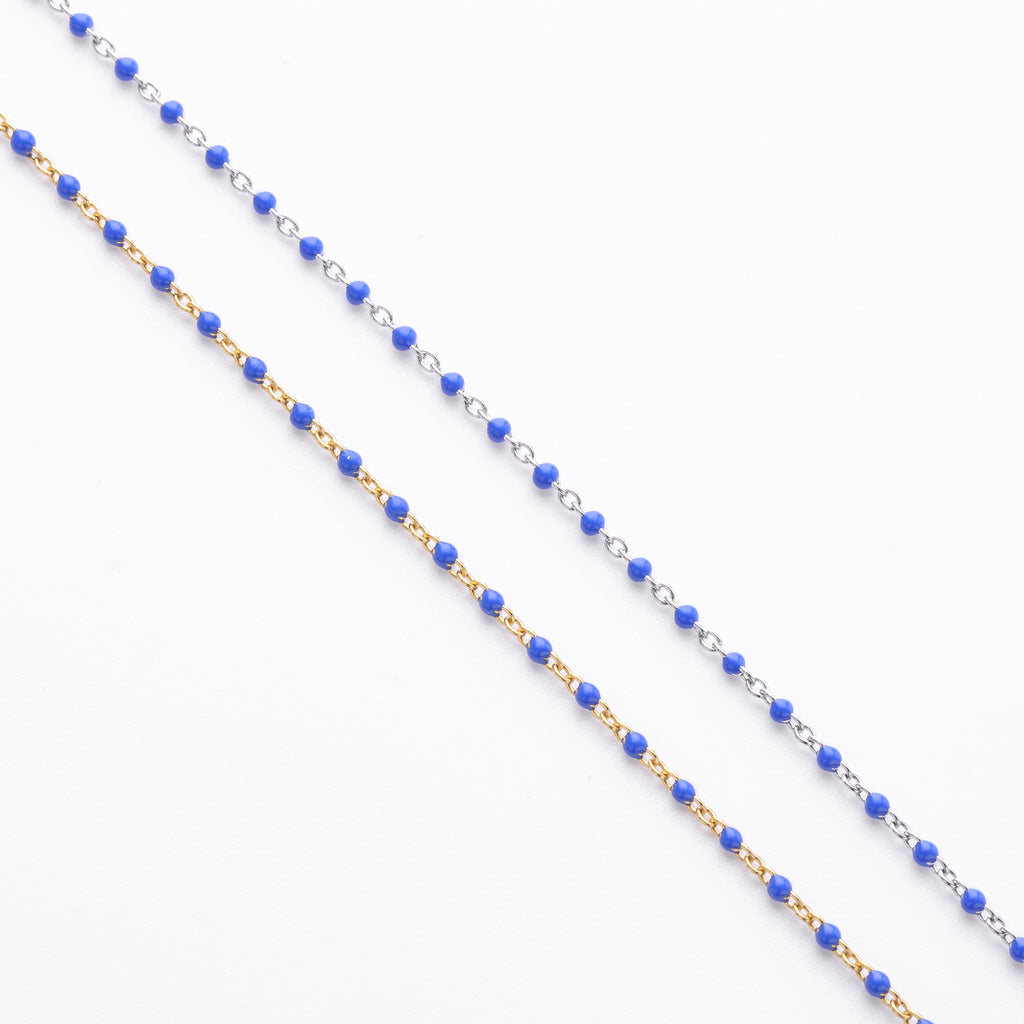 S925 Sterling Silver Bracelet with Colorful Enamel Detail