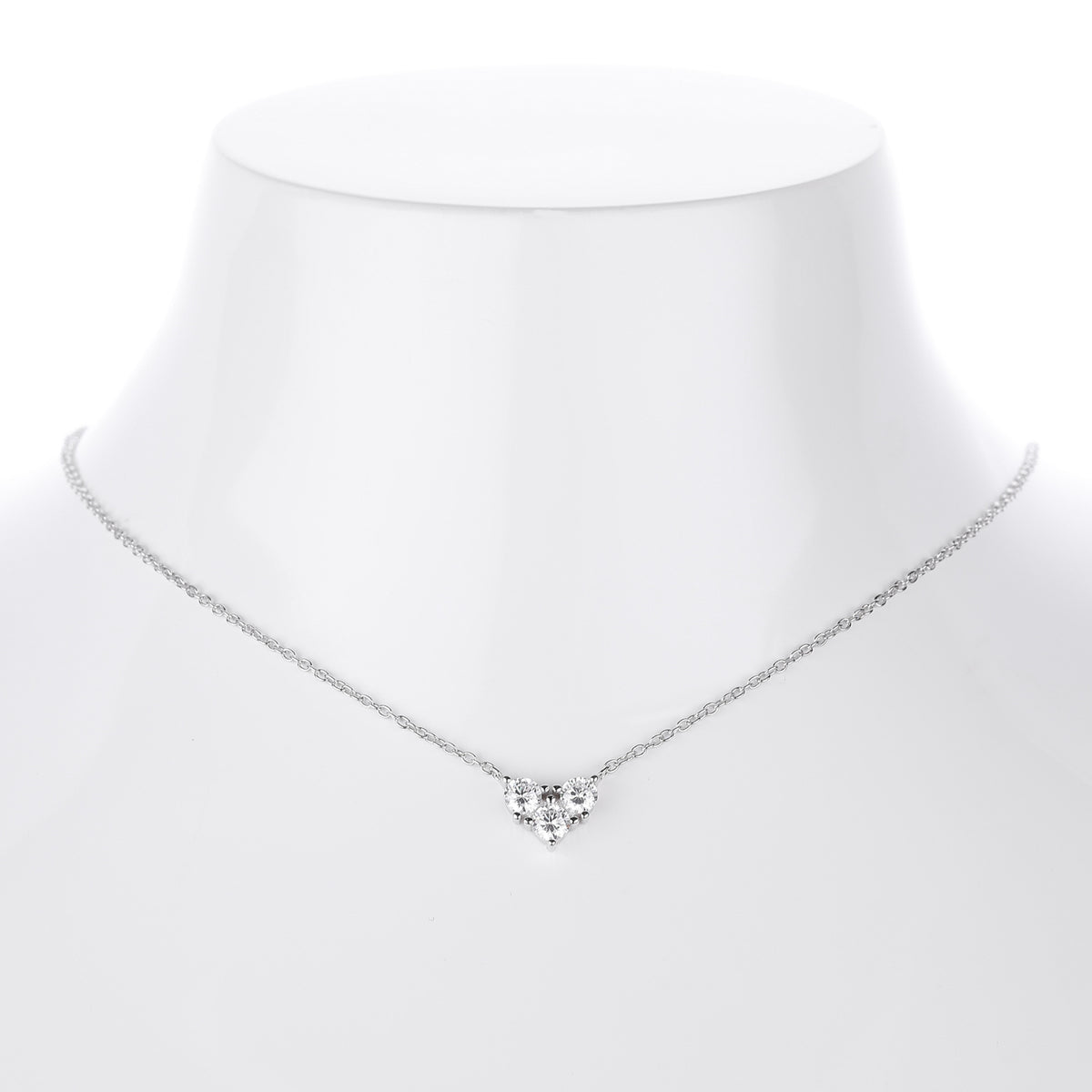 S925 Sterling Silver Niche Design Zirconia Necklace