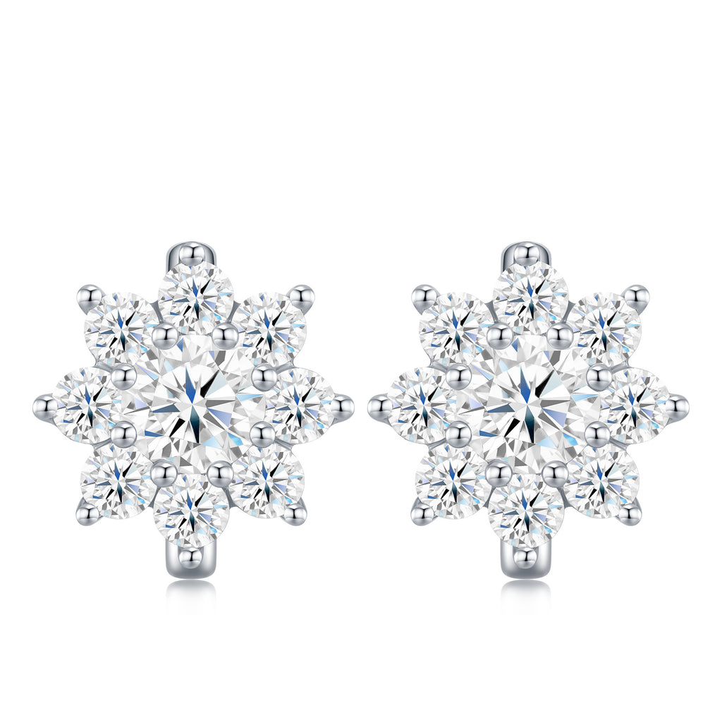 S925 Silver Moissanite Earrings – Sweet Style