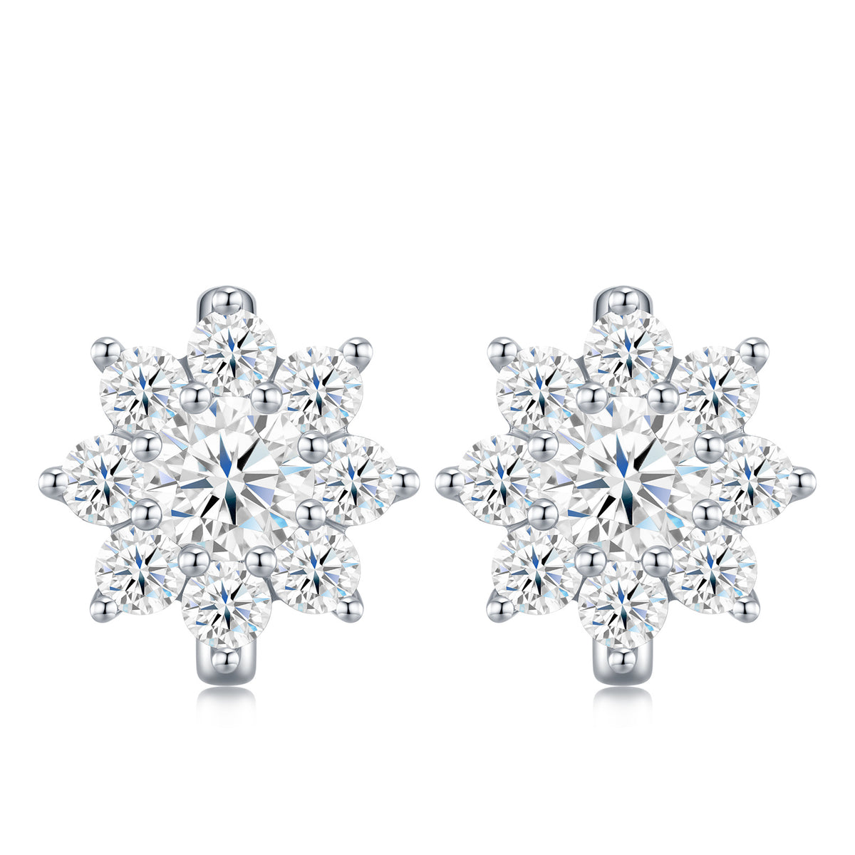 S925 Silver Moissanite Earrings – Sweet Style
