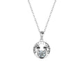 S925 Sterling Silver Moissanite Horse Hoof Pendant Necklace