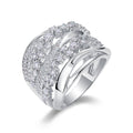 S925 Silver Moissanite Solid-Band Ring