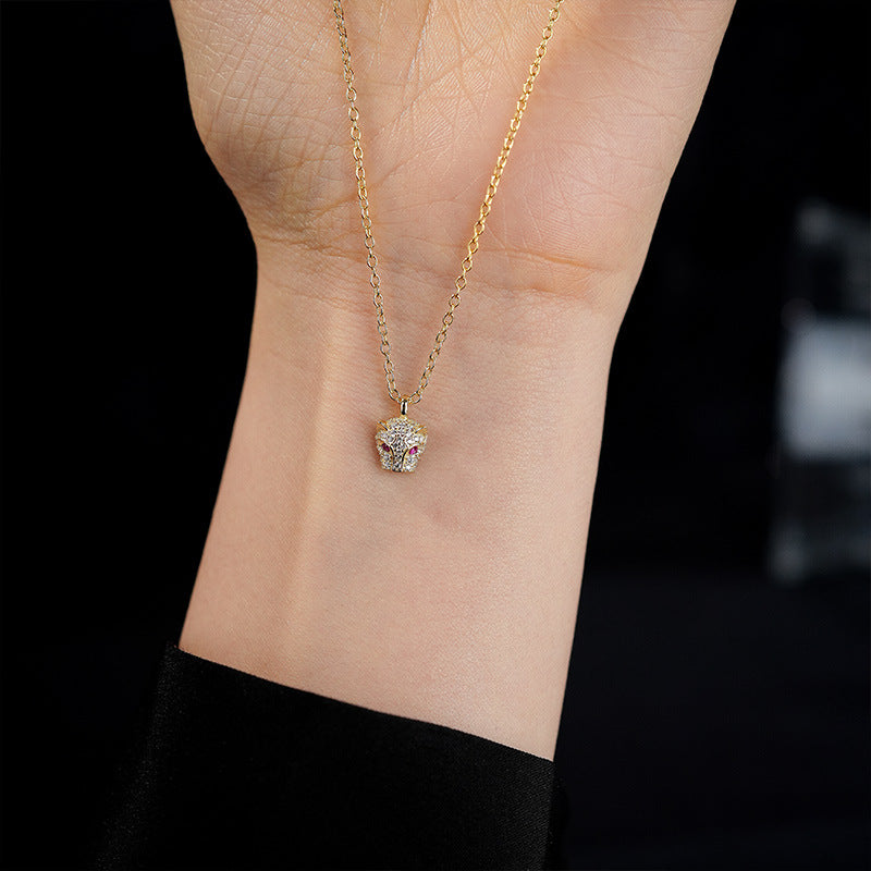 S925 Sterling Silver Necklace with Micro-set Zirconia
