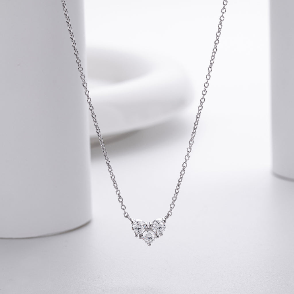 S925 Sterling Silver Niche Design Zirconia Necklace