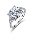 Square Moissanite S925 Sterling Silver Ring Engagement Ring