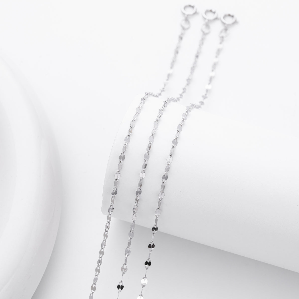 S925 Sterling Silver Sequin Bracelet