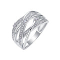 S925 Silver Moissanite Solid Band Ring