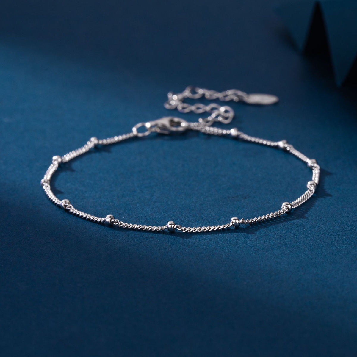 S925 Sterling Silver Small Bead Bracelet