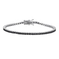 S925 Sterling Silver Black Moissanite Tennis Chain