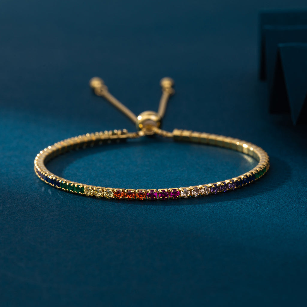 S925 Colorful Zircon Bracelet