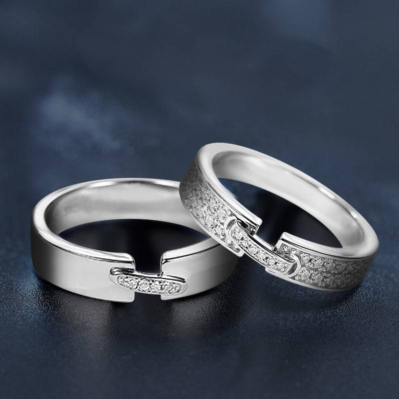 S925 Sterling Silver Moissanite Engagement Ring