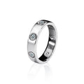 S925 Sterling Silver Minimalist Moissanite Ring