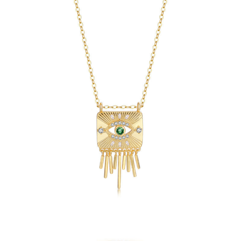 S925 Sterling Silver Necklace Set with Zirconia