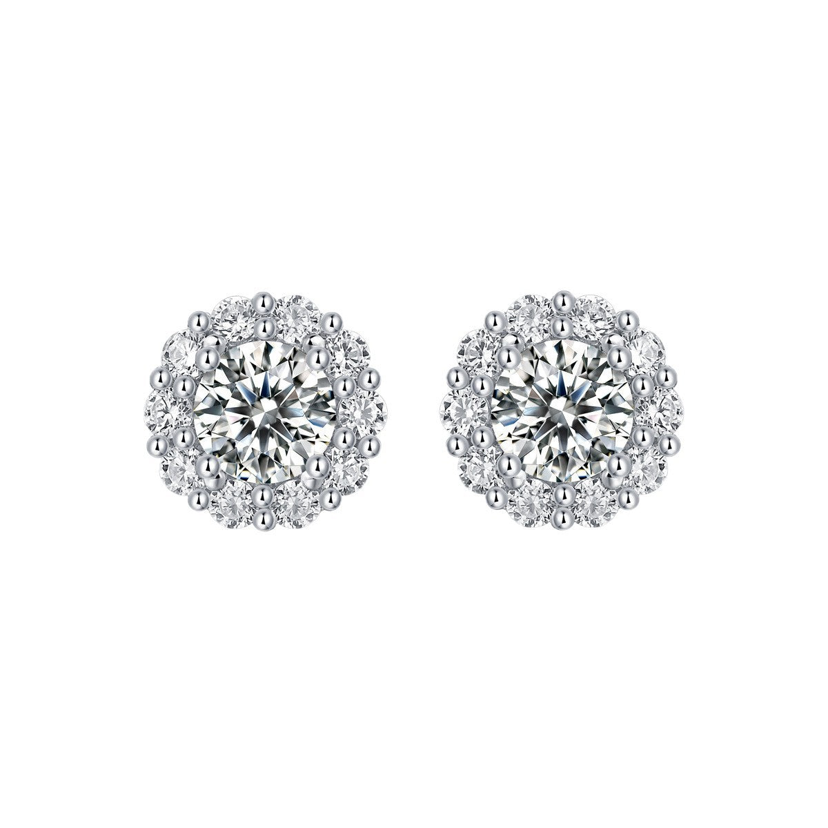 S925 Silver Moissanite Star Stud Earrings