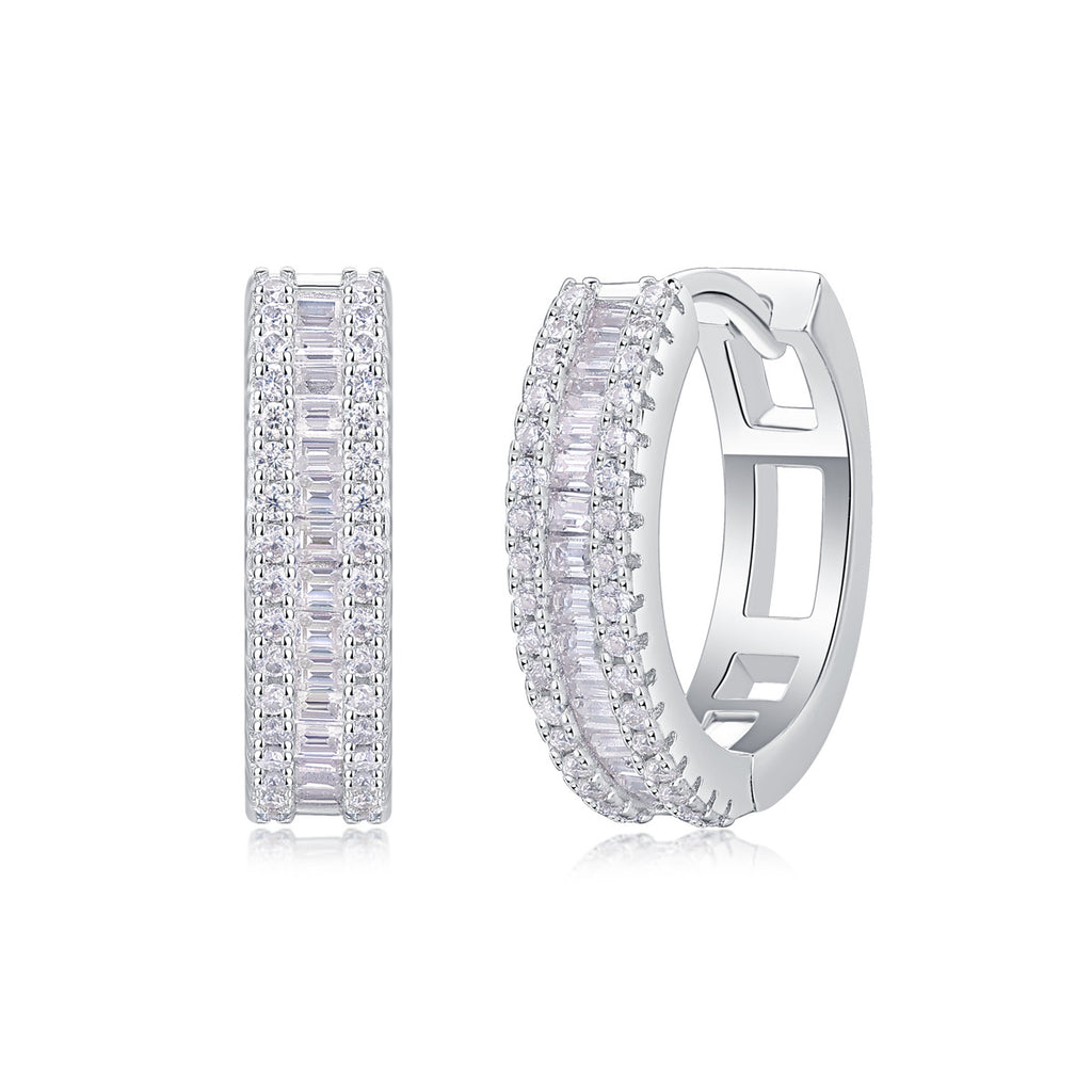 S925 Sterling Silver Moissanite Earrings