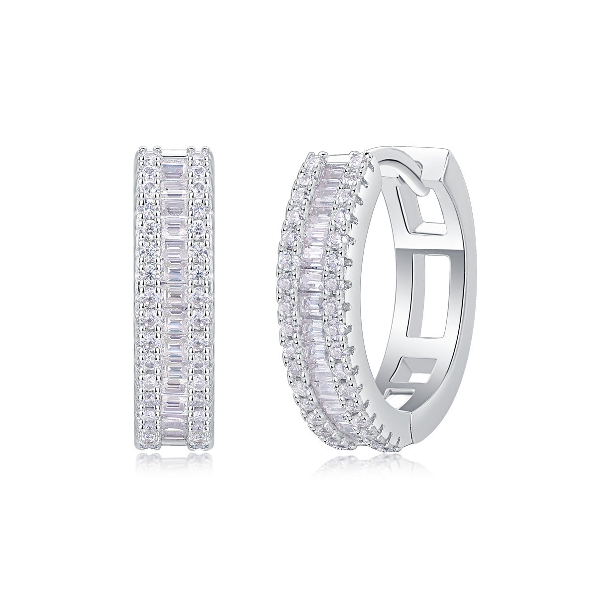 S925 Sterling Silver Moissanite Earrings