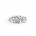 S925 Sterling Silver Moissanite Love Crown Ring