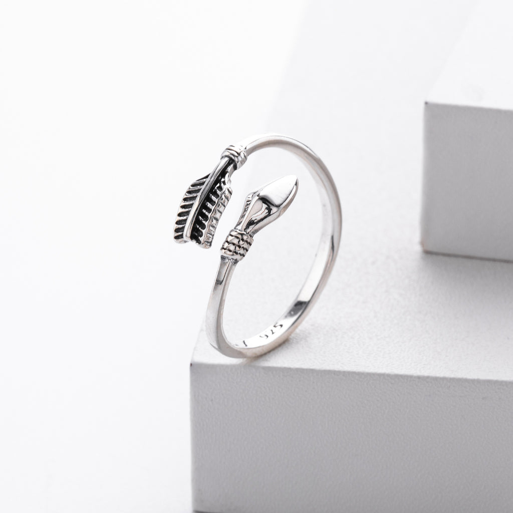 S925 Sterling Silver Sexy Minimalist Ring with Adjustable Opening