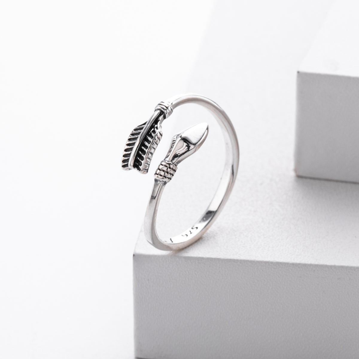S925 Sterling Silver Sexy Minimalist Ring with Adjustable Opening