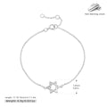 S925 Sterling Silver Hexagram Bracelet