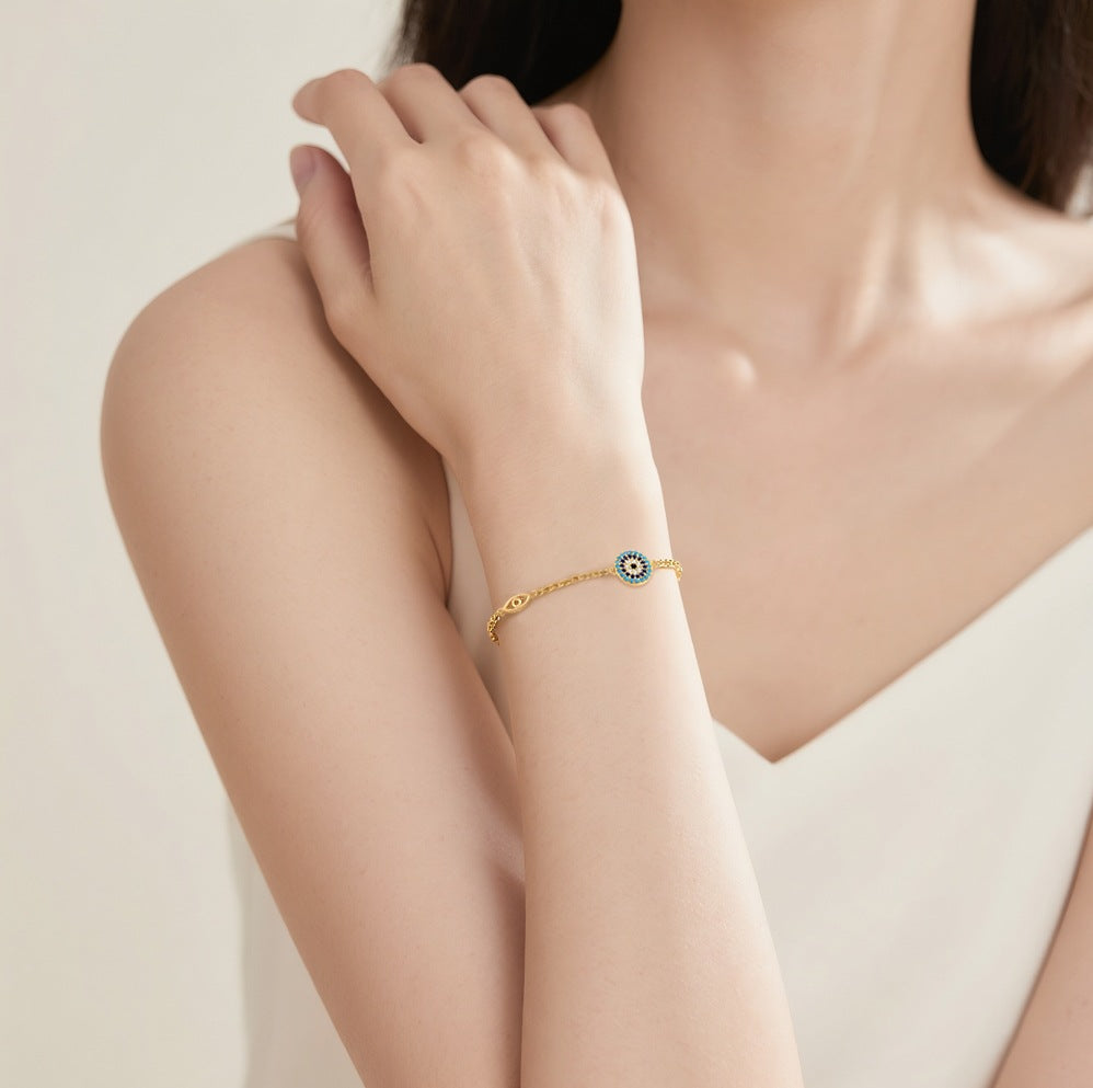 S925 Sterling Silver and Zircon Bracelet