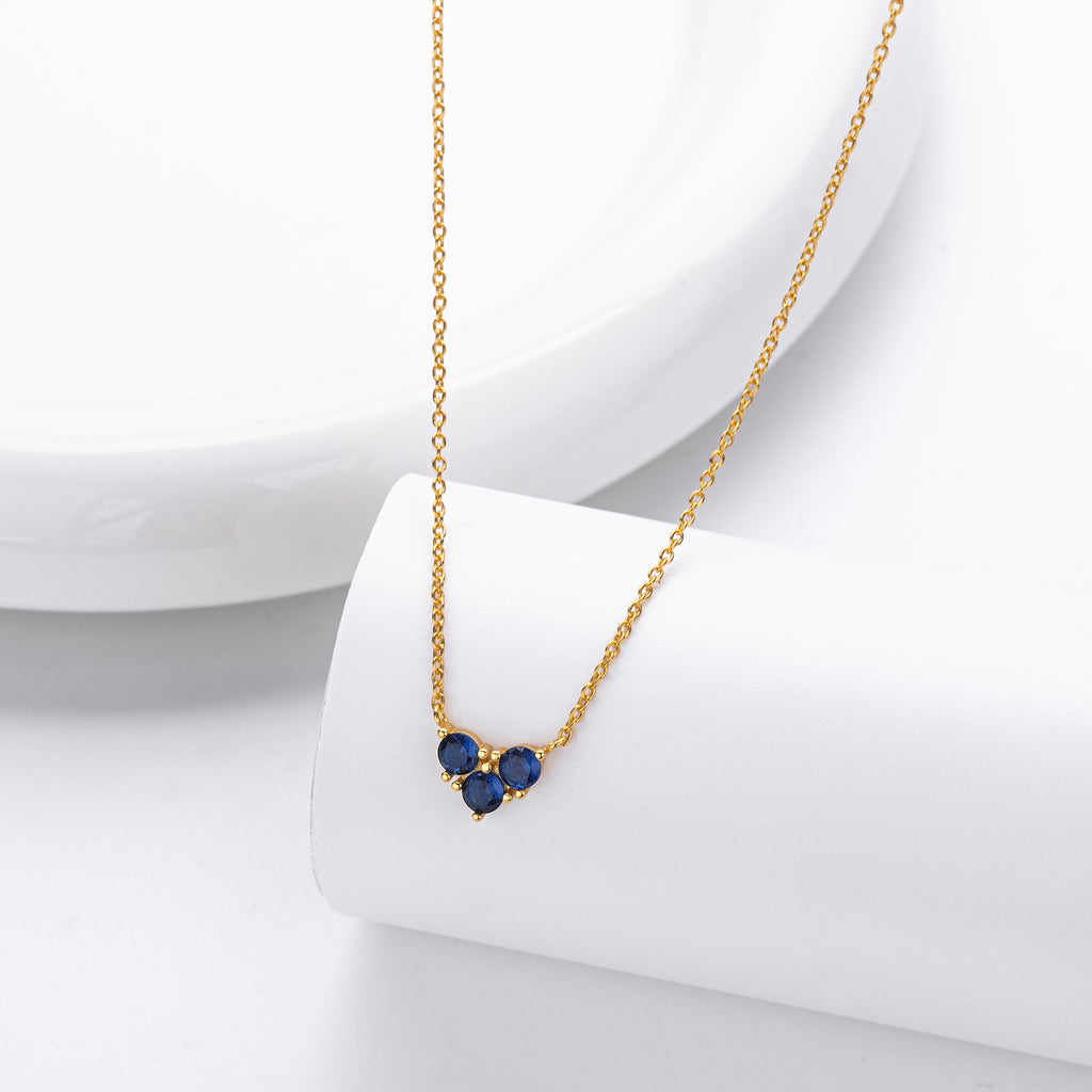 S925 Sterling Silver Niche Design Zirconia Necklace