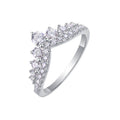 S925 Sterling Silver Solid-Band Moissanite Ring