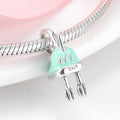 S925 Sterling Silver Cartoon Eggbeater Pendant