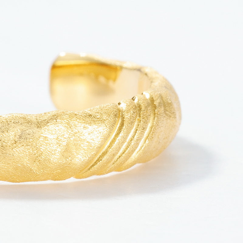 S925 Sterling Silver Gold Plated Ring