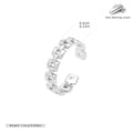 European and American retro S925 sterling silver chain ring, versatile, trendy, fashionable hip-hop style watch strap ring