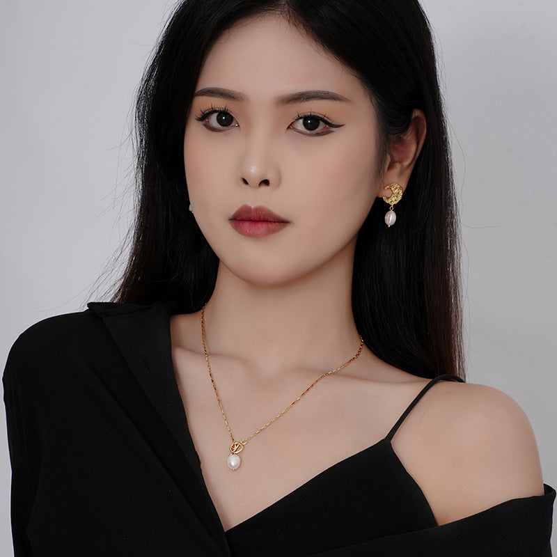 S925 Sterling Silver Pearl Necklace