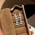 S925 Sterling Silver Moissanite Tassel Stud Earrings