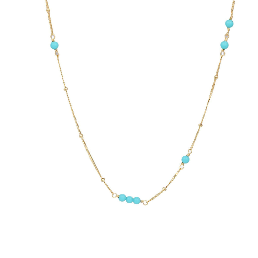 S925 Sterling Silver Turquoise Necklace