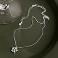 S925 Sterling Silver Christmas Snowflake Necklace