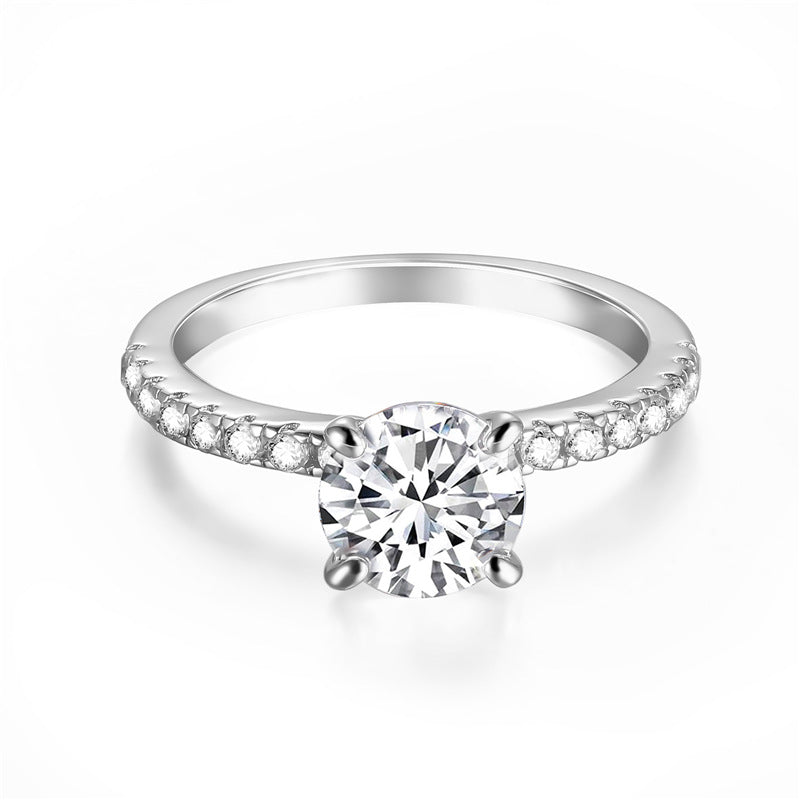 S925 silver mozzarella ring personalized light luxury fashion