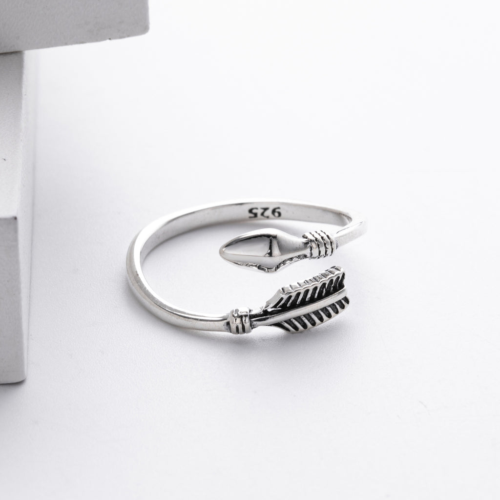 S925 Sterling Silver Sexy Minimalist Ring with Adjustable Opening
