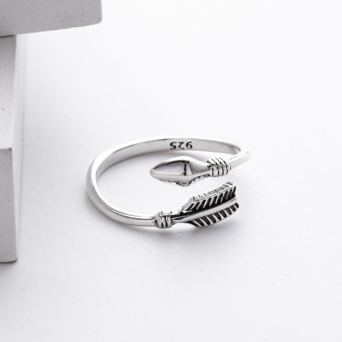 S925 Sterling Silver Sexy Minimalist Ring with Adjustable Opening