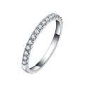 S925 Sterling Silver Moissanite Stackable Ring