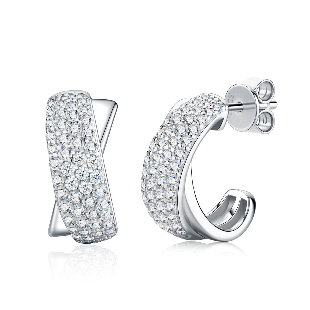 S925 Silver Moissanite Earrings