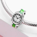 S925 Sterling Silver Mini Watch Beaded Pendant