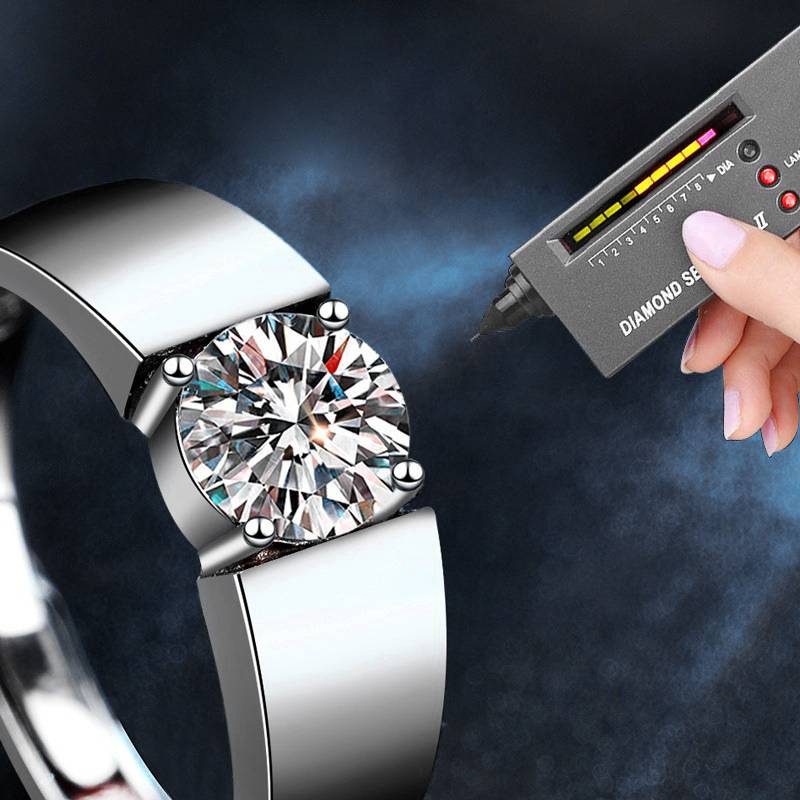 S925 Sterling Silver Moissanite Couple Ring