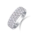 S925 Silver Moissanite Ring
