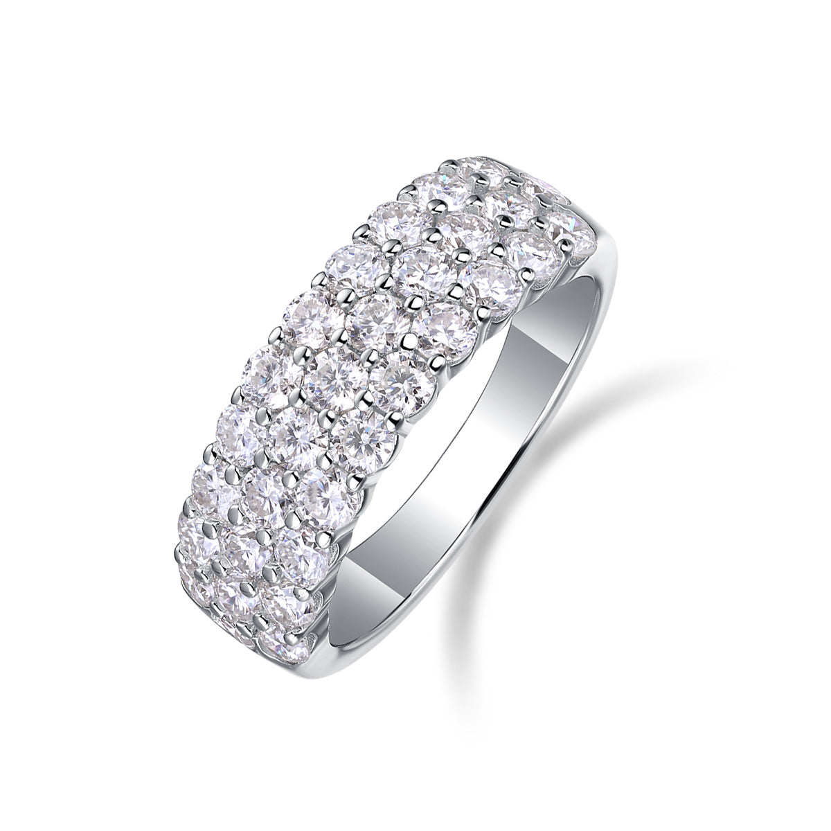 S925 Silver Moissanite Ring