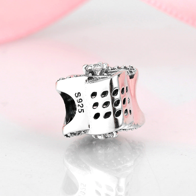 S925 Sterling Silver Infinite Ring Micro Inlaid Zircon Pendant