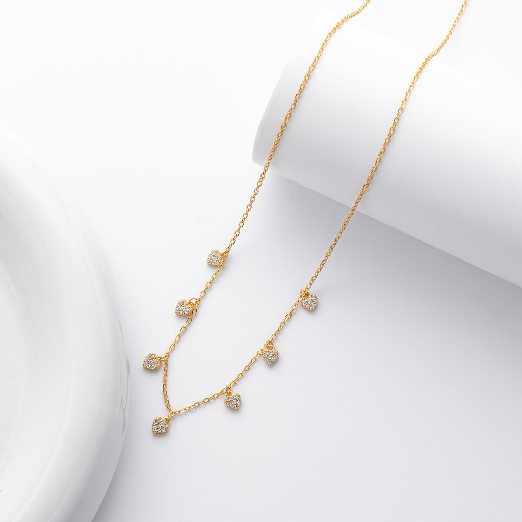 S925 pure silver zirconia ins exclusive necklace