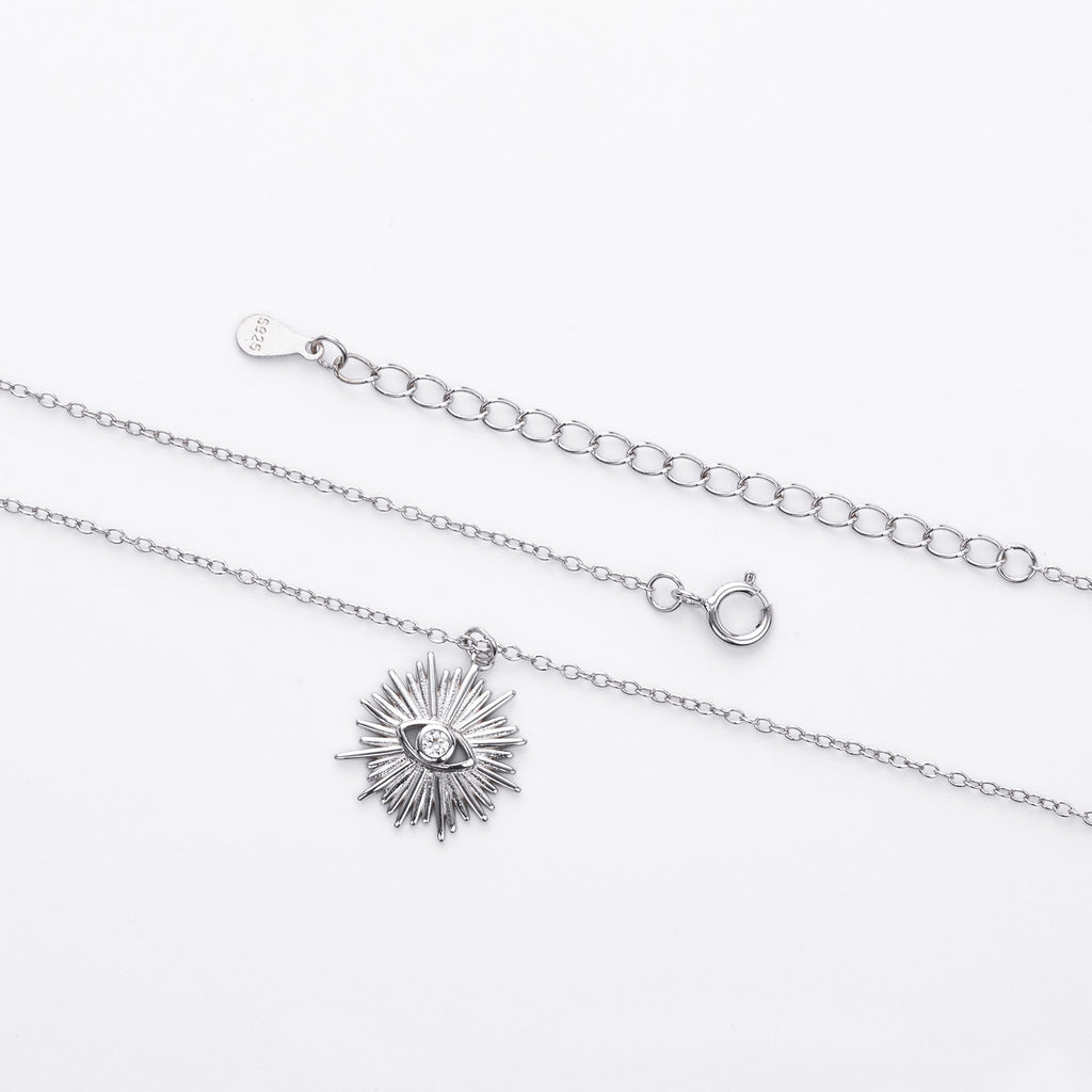 S925 Sterling Silver Fashion Necklace - Evil Eye